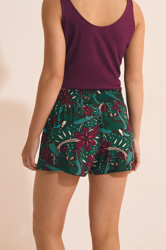 Pantal&oacute;n corto de pijama estampado;${refinementColor}