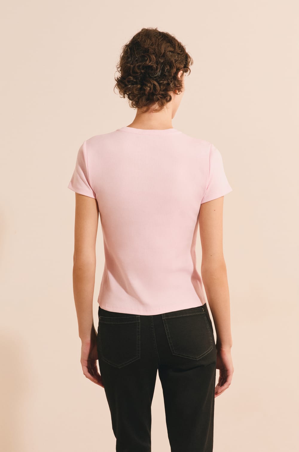 T-shirt manches courtes en coton;${refinementColor}
