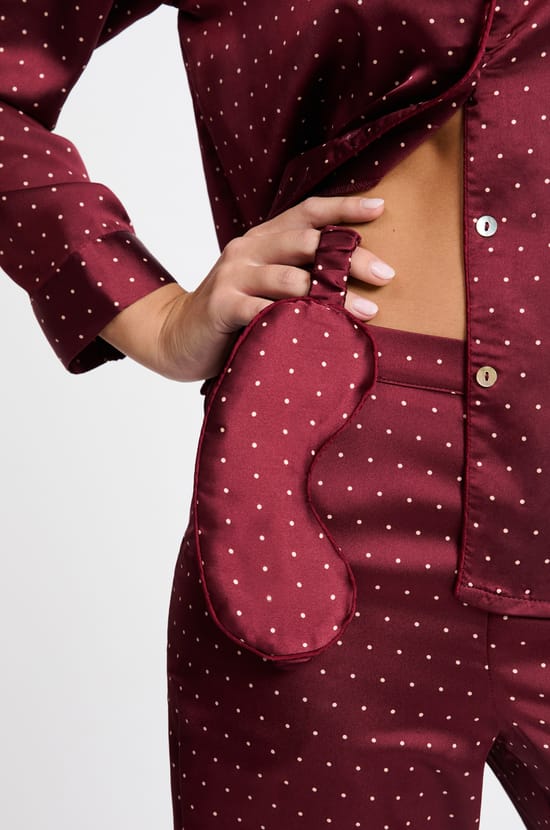 Set pyjama 2 pièces à motifs avec masque;${refinementColor}