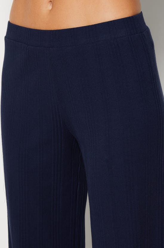 Richelieu Ribbed Knit Pyjama Trousers;${refinementColor}