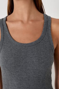 Débardeur côtelé en coton;${refinementColor}