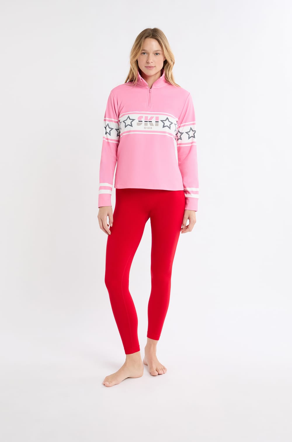 Camiseta de manga larga con estampado «ski club»;${refinementColor}