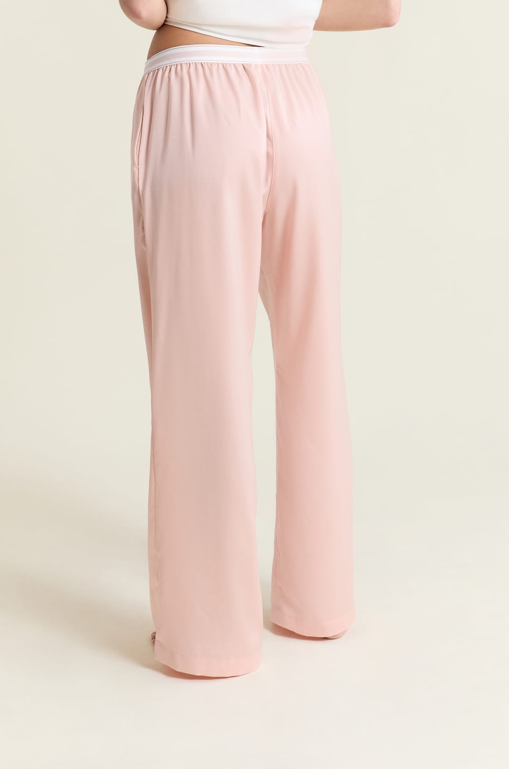Pantalon de pyjama taille &eacute;lastique "move, smile, sleep";${refinementColor}