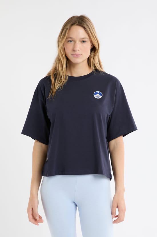 Cotton Pyjama T-shirt with Pattern;${refinementColor}