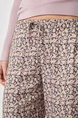 Pantalon de pyjama à fleurs;${refinementColor}