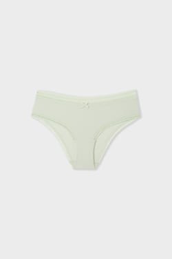 Shorty in microvezel met kanten details;${refinementColor}