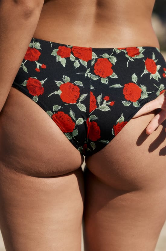 Bas de maillot de bain shorty &agrave; motif floral ;${refinementColor}