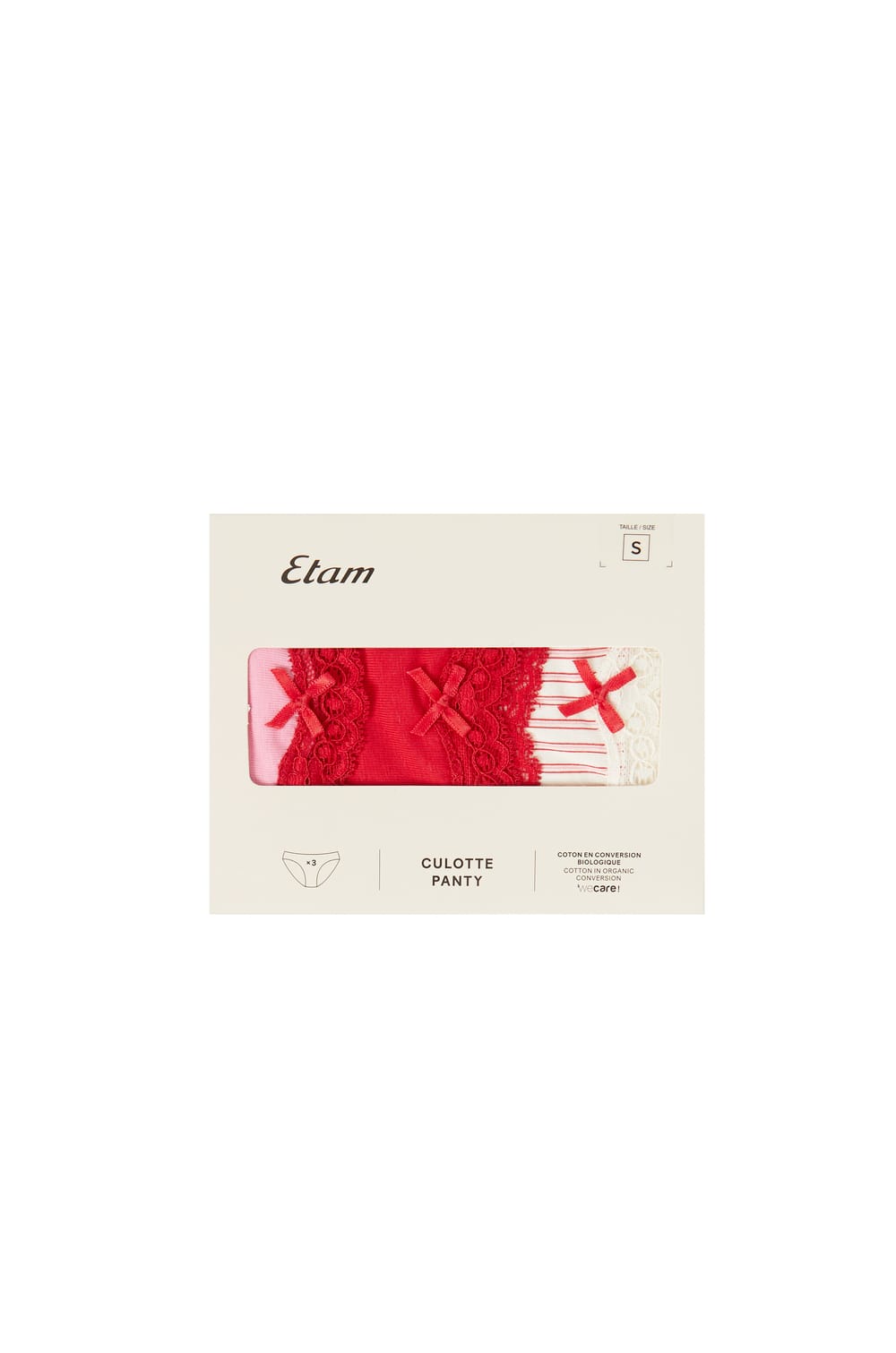 Lot de 3 culottes en pointelle;${refinementColor}