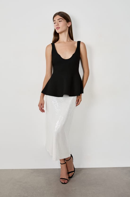 Sequin skirt;${refinementColor}