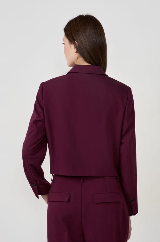 Veste courte à boutons;${refinementColor}