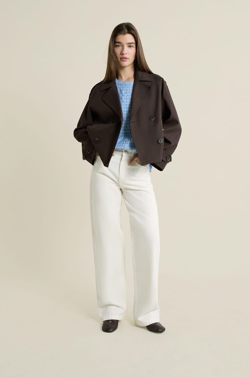 Short Trench Coat;${refinementColor}