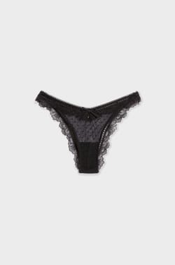 Tulle and Lace Brief;${refinementColor}