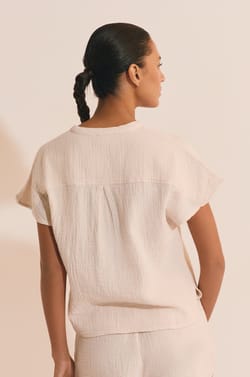 Chemise de pyjama en coton;${refinementColor}