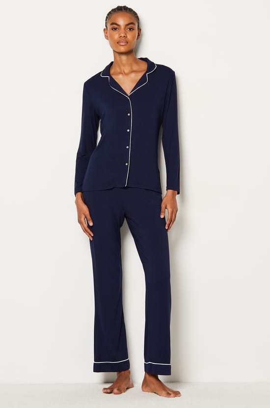 Chemise de pyjama manches longues;${refinementColor}