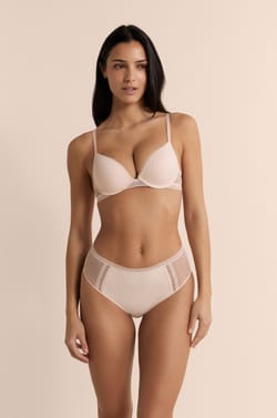 Bra N.2 - The Plunge Push-up with Lace Details;${refinementColor}