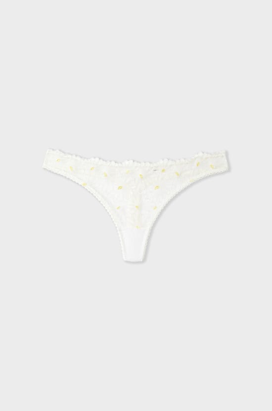 Embroidered Thong;${refinementColor}