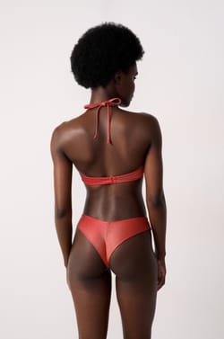 High-Leg Brazilian Bikini Bottom With Sequins;${refinementColor}