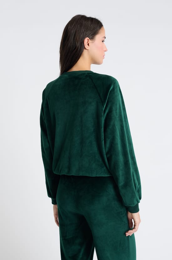 Sweatshirt de pyjama en velours;${refinementColor}