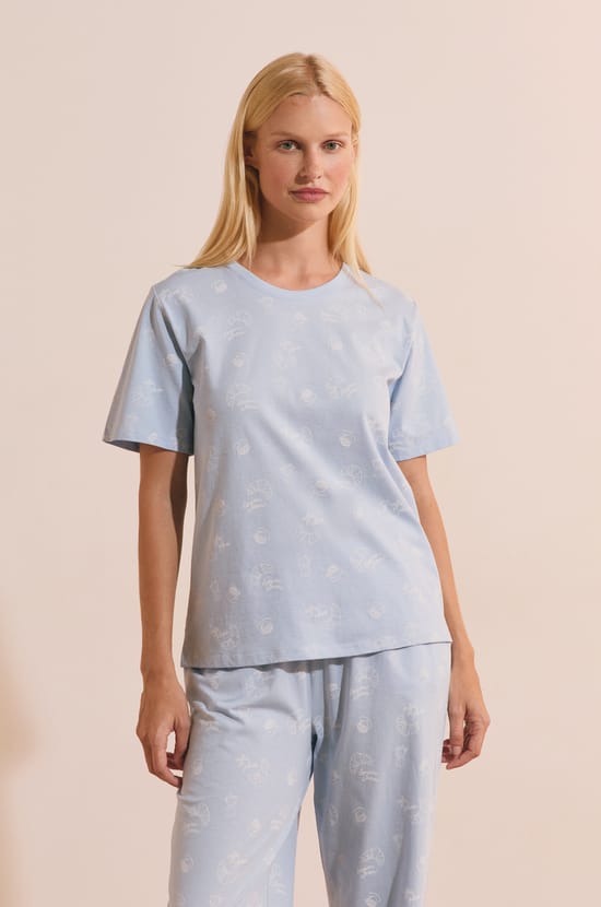 Ensemble de pyjama 2 pi&egrave;ces en coton;${refinementColor}