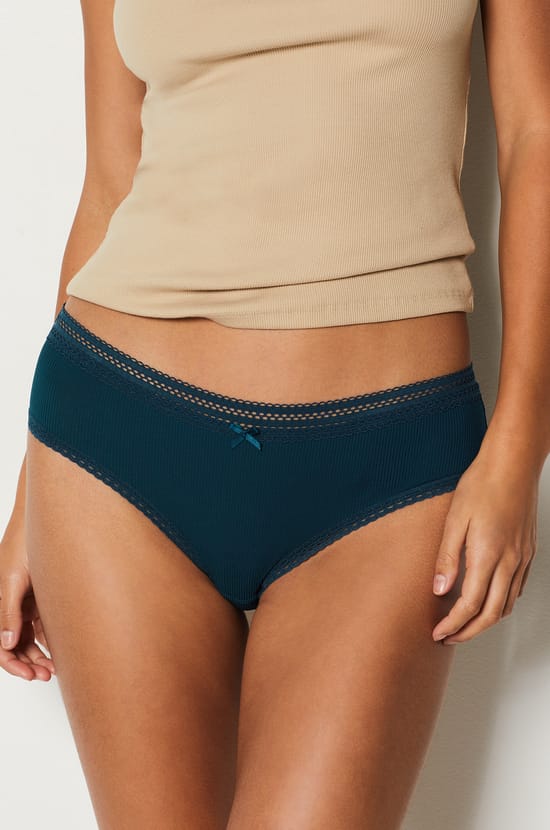 Lace Detail Boyshort;${refinementColor}