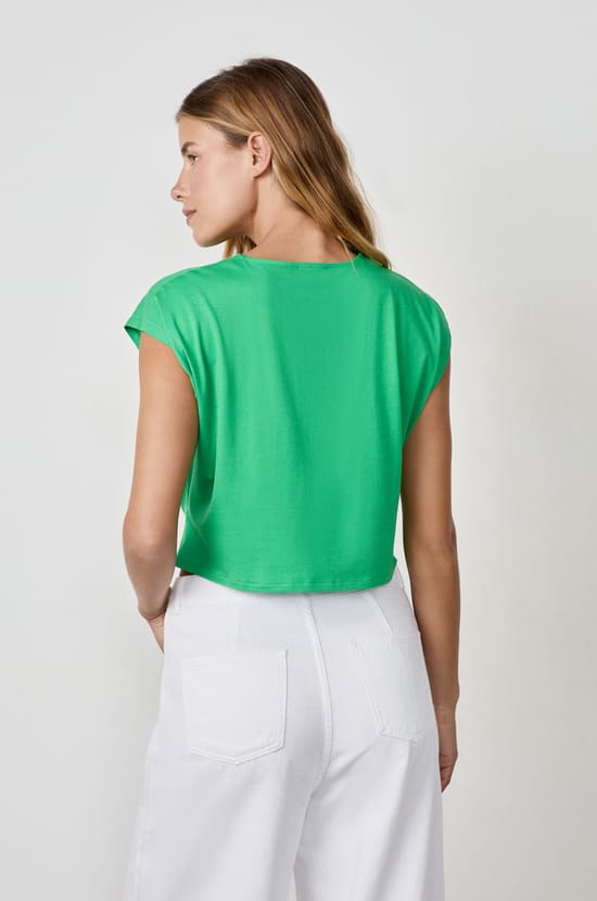 Front-tie T-shirt;${refinementColor}