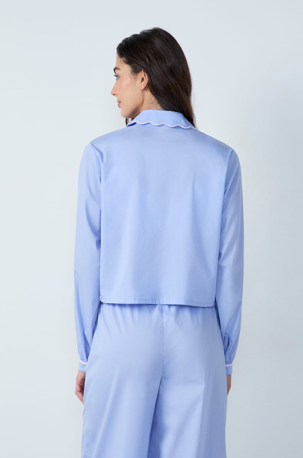 Cotton Pyjama Shirt "Pretty in Pink;${refinementColor}