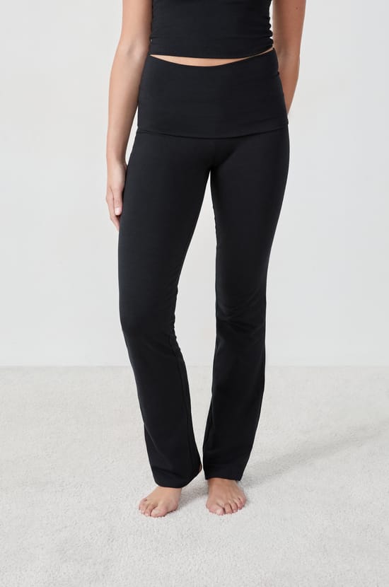 Flared Pyjama Trousers;${refinementColor}