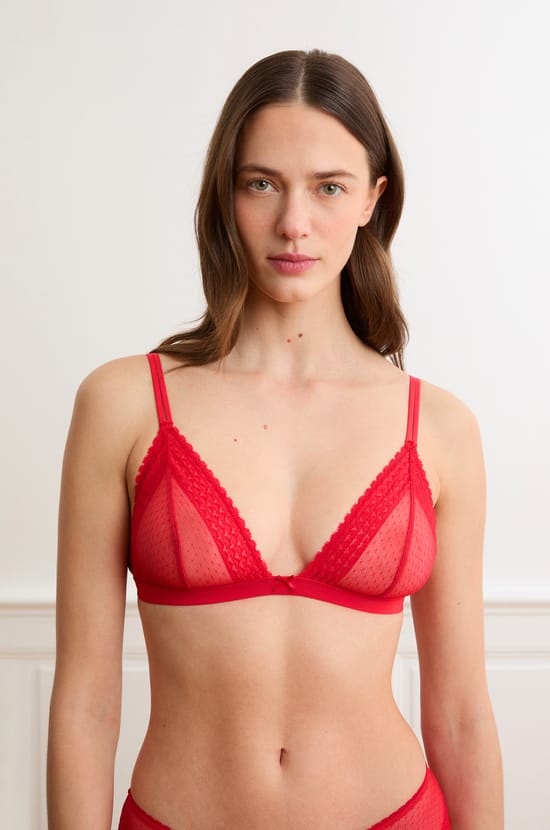Triangle Lace Bra;${refinementColor}
