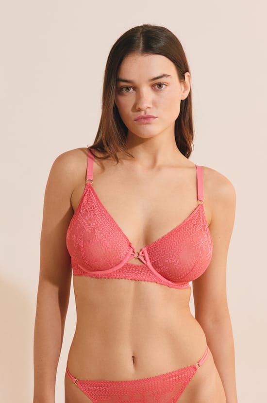 Soutien-gorge classique en dentelle;${refinementColor}