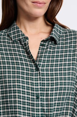 Chemise de pyjama à carreaux;${refinementColor}