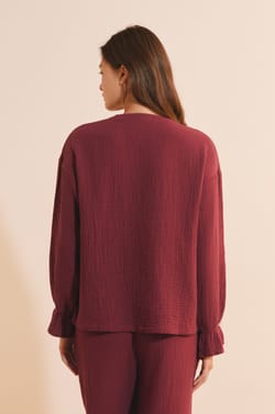 Chemise de pyjama en coton;${refinementColor}