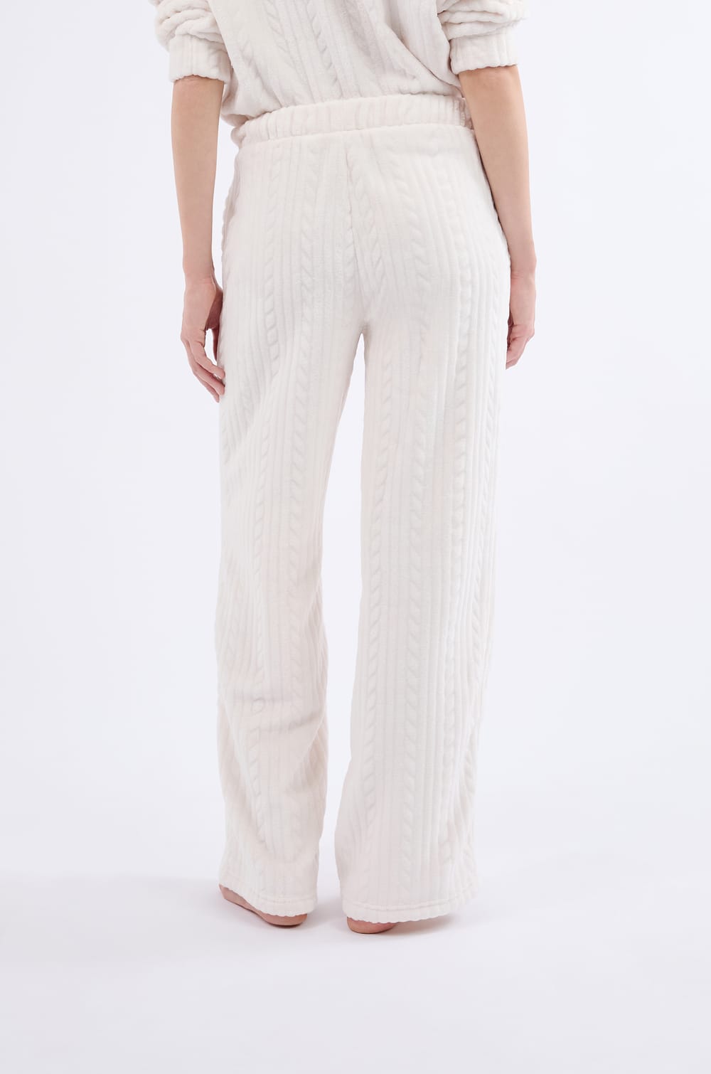 Pyjama Hose mit Samt-Effekt;${refinementColor}