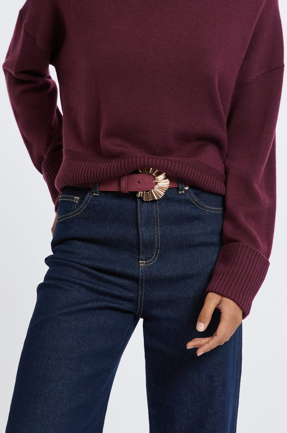 Ceinture en cuir;${refinementColor}