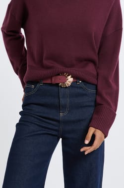 Ceinture en cuir;${refinementColor}