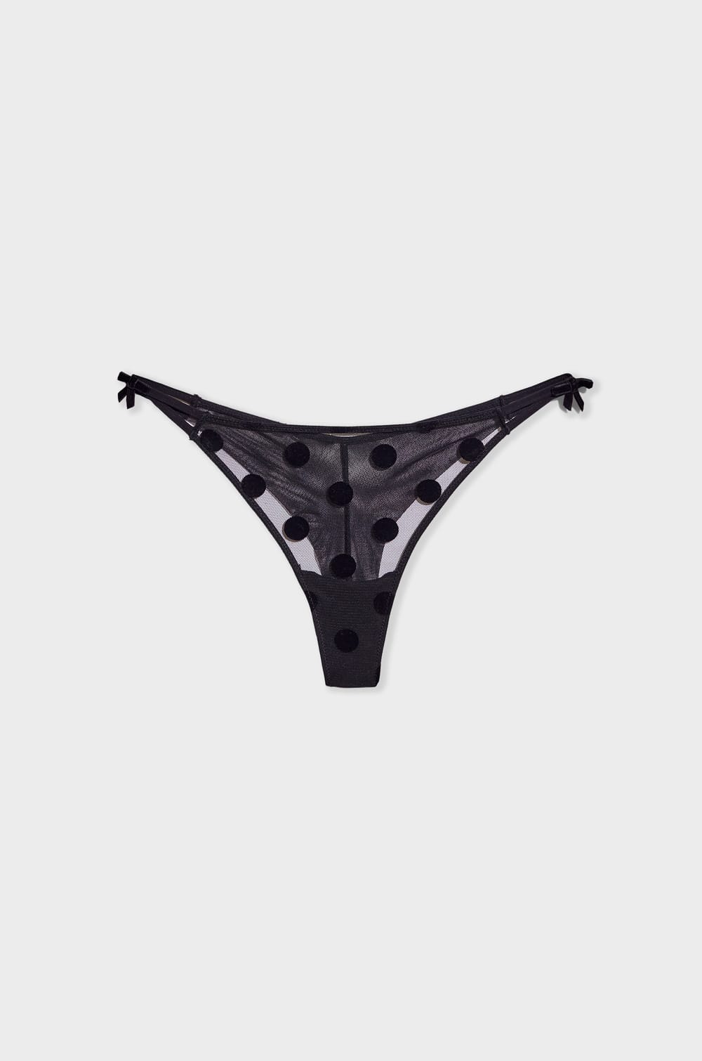 Embroidered Tulle Tanga;${refinementColor}
