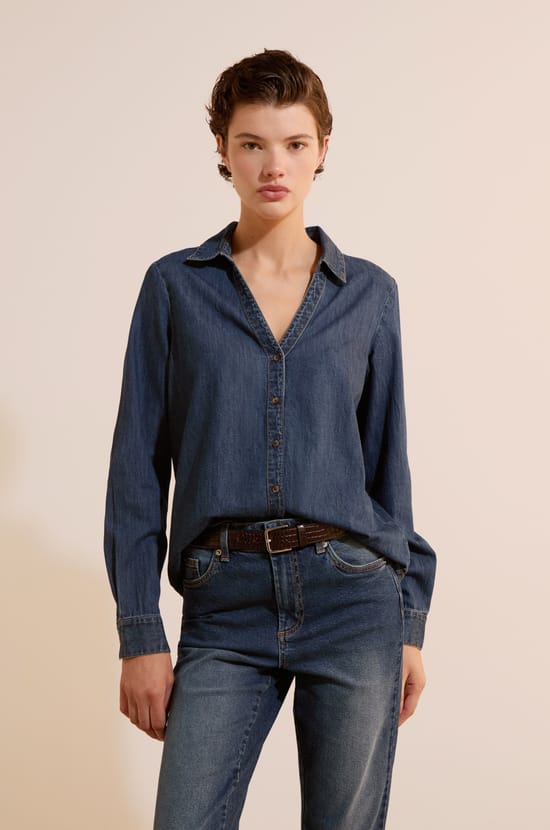 Chemise en jean;${refinementColor}