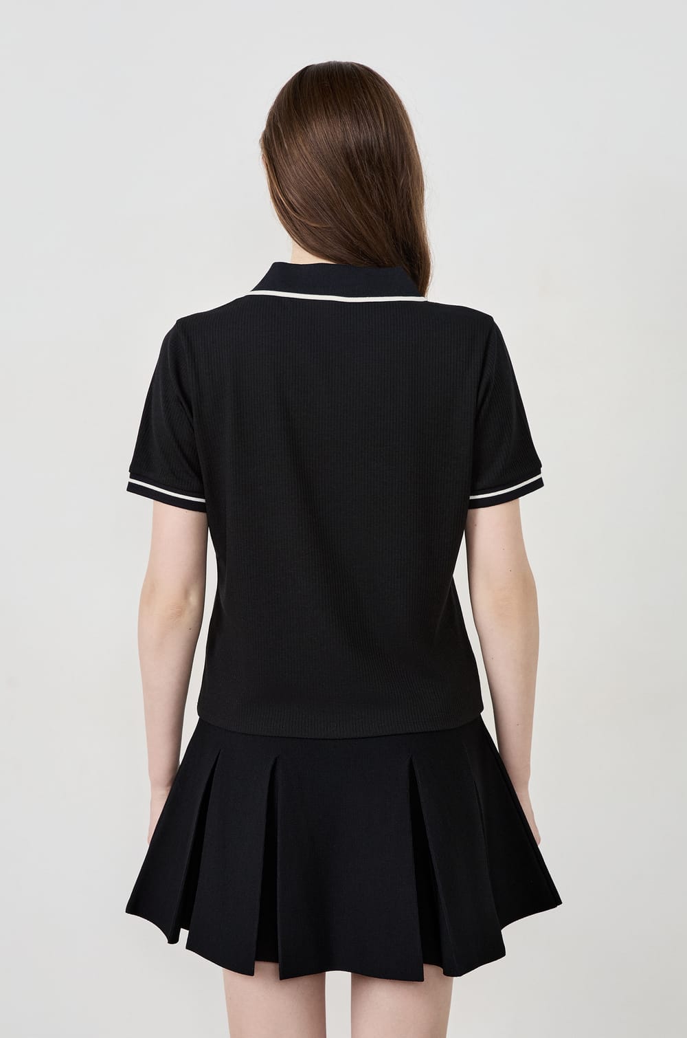Polo manches courtes en coton;${refinementColor}