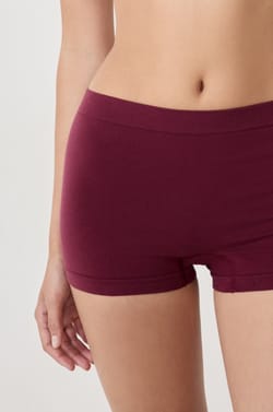 Short boyleg sans coutures en coton biologique;${refinementColor}
