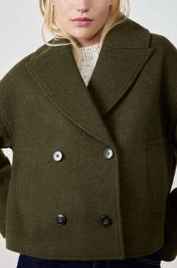 Short Peacoat;${refinementColor}