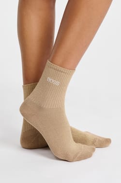 Chaussettes irrisées avec écriture;${refinementColor}