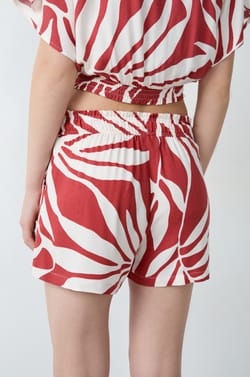 Printed Pyjama Shorts;${refinementColor}