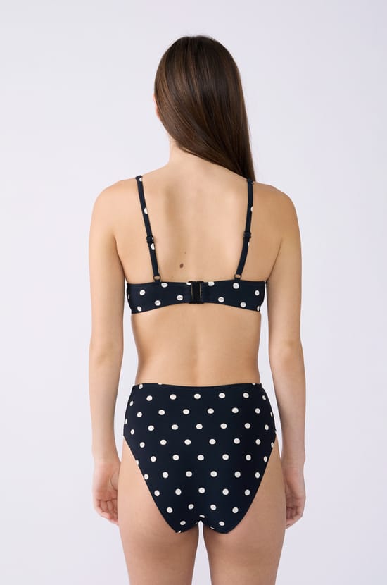 Bügel BH mit leichten Schalen Bikini-Top mit Punktemuster;${refinementColor}