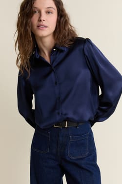 Chemise en satin;${refinementColor}