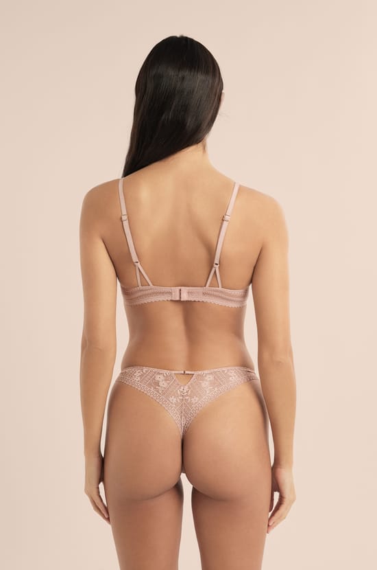 Soutien-gorge N.2 - Le push-up plongeant en dentelle iris&eacute;e;${refinementColor}