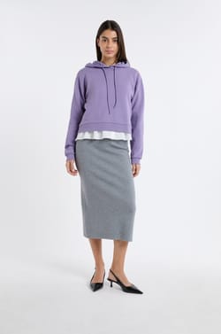 Sweatshirt &agrave; capuche en coton;${refinementColor}