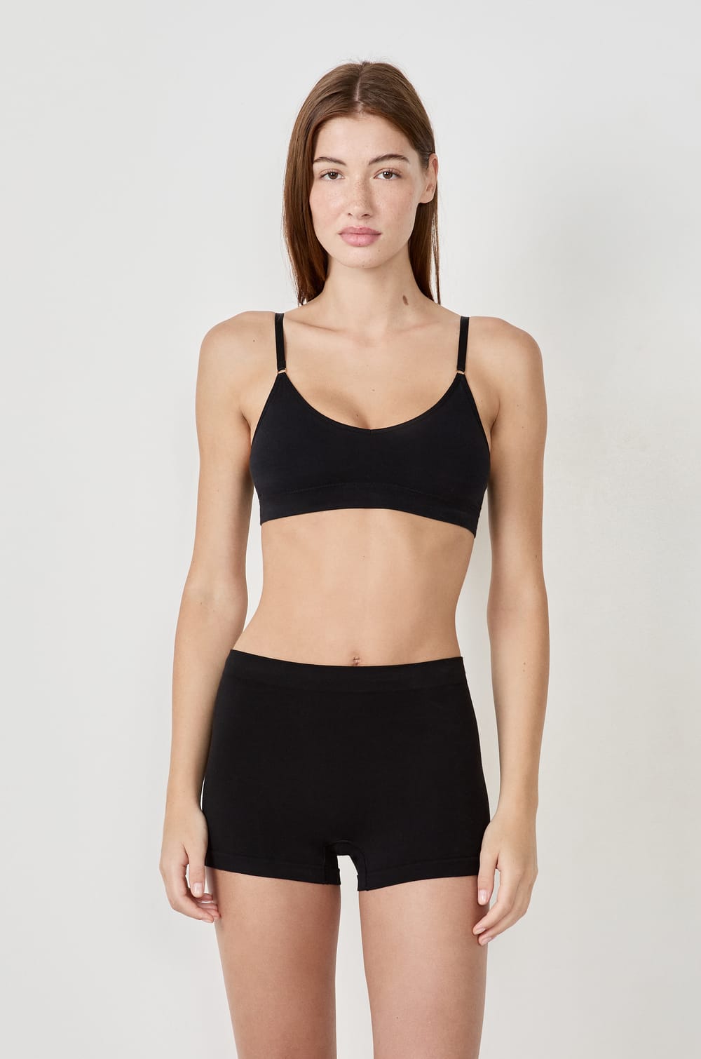 Nahtloses Bustier, herausnehmbare Pads;${refinementColor}