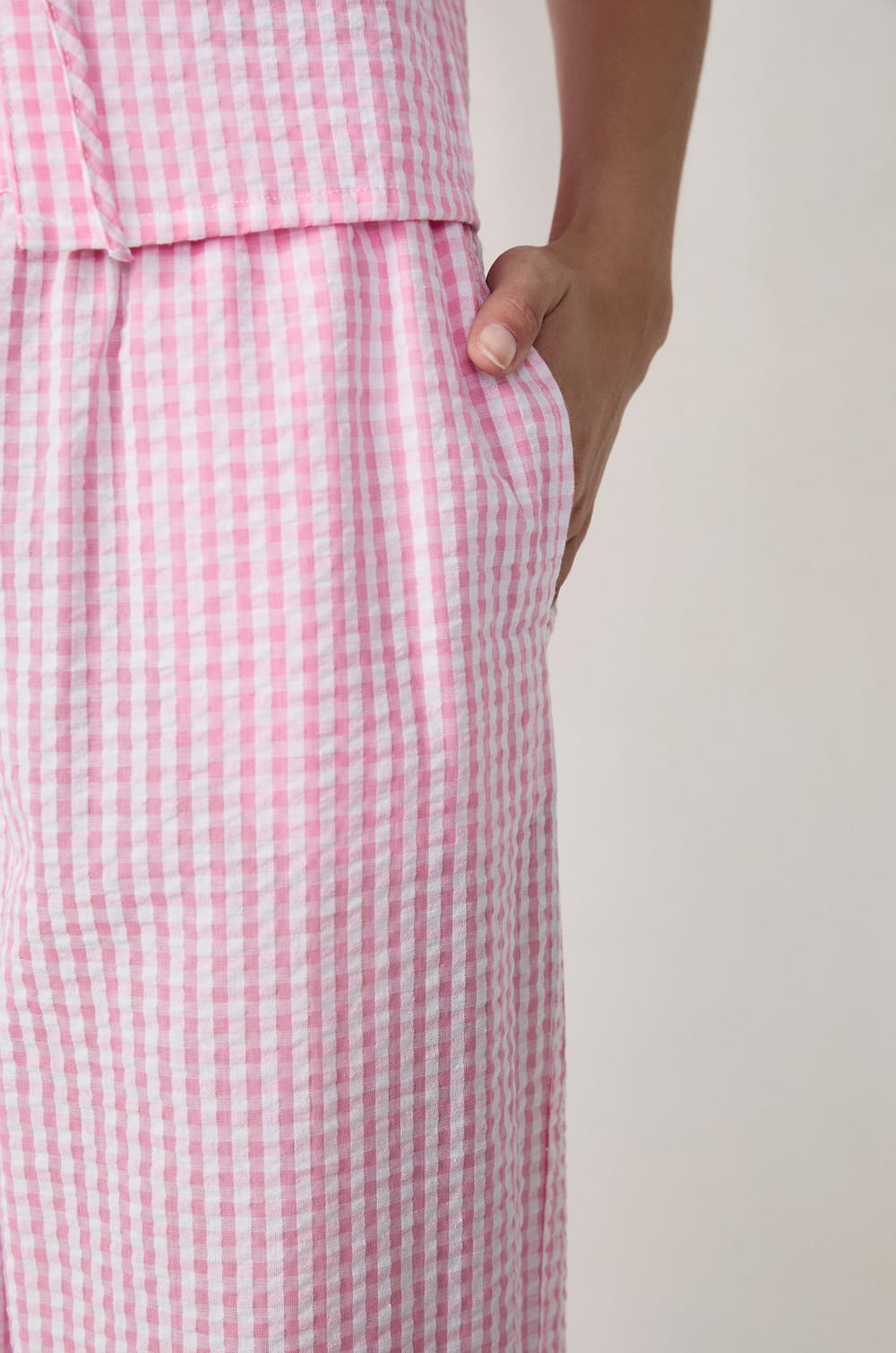 Pantalon de pyjama en coton;${refinementColor}