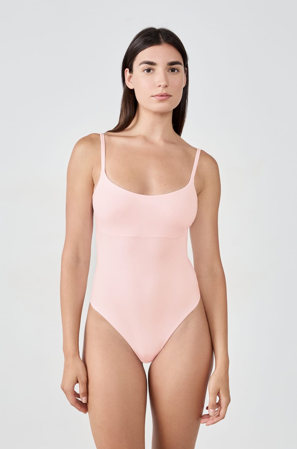 Body en microfibre avec brassière intègrée;${refinementColor}