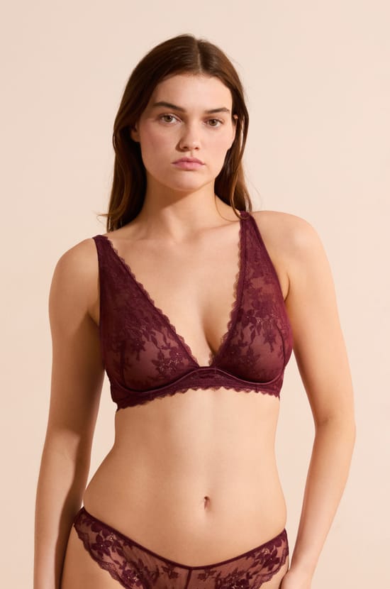 Soutien-gorge N.7 - Le corbeille foulard en dentelle;${refinementColor}