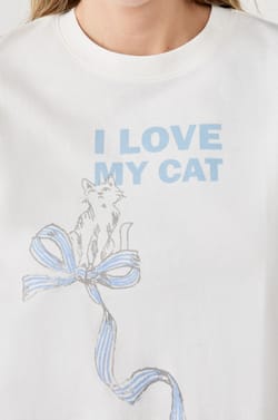 Pyjama T-shirt met print;${refinementColor}